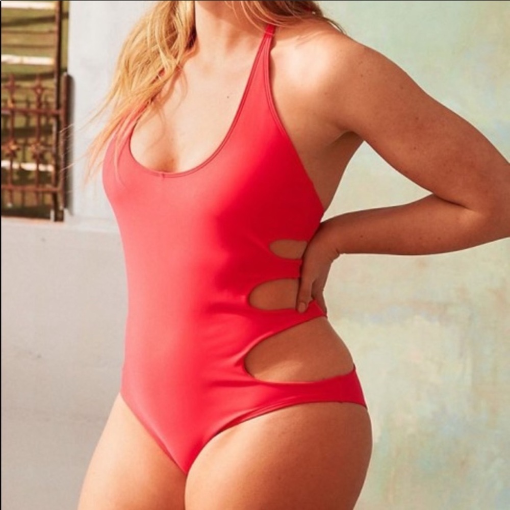 Aerie Cut Out Pink Bathing suit